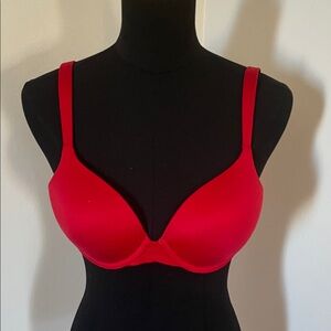 Spanx Red Pillow Cup push up underwear bra. Size 36B